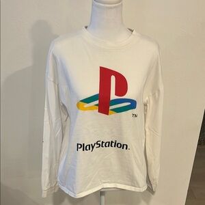 Sony White Long Sleeve Shirt